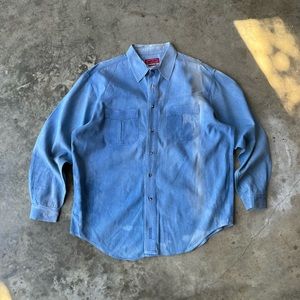 Vintage 90s Faded Marlboro Denim Shirt Jacket